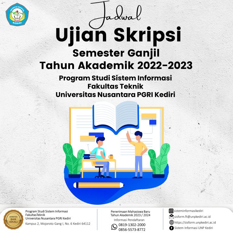 Jadwal Ujian Skripsi Semester Ganjil Tahun Akademik 2022 2023 Prodi