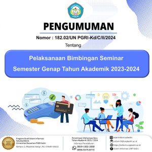 Pengumuman Pembayaran Bimbingan Seminar Semester Genap